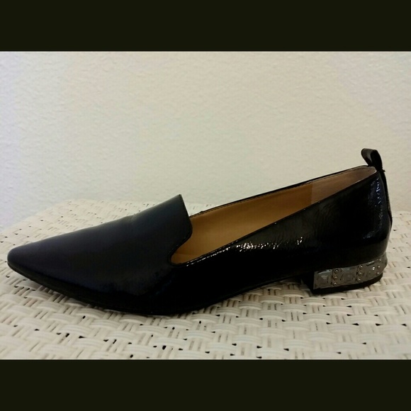 Franco Sarto Black Saturn Loafers Sz 9m 